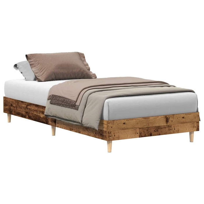 Cadru de pat fără saltea Lemn vechi 90x200 cm Lemn prelucrat - WALTI WALTI