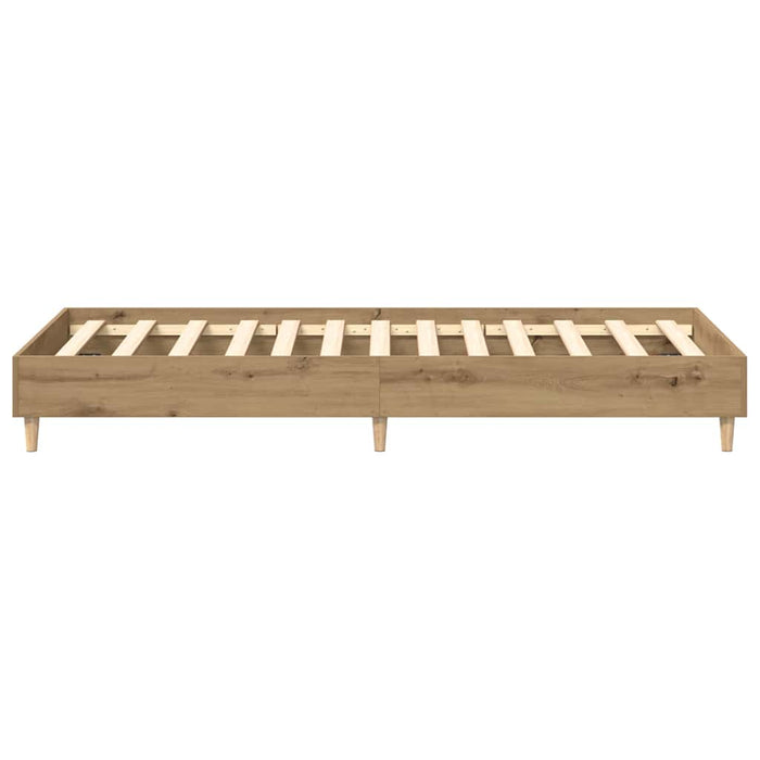 Cadru pat fără saltea Stejar Artisan 90x200 cm Lemn prelucrat - WALTI WALTI