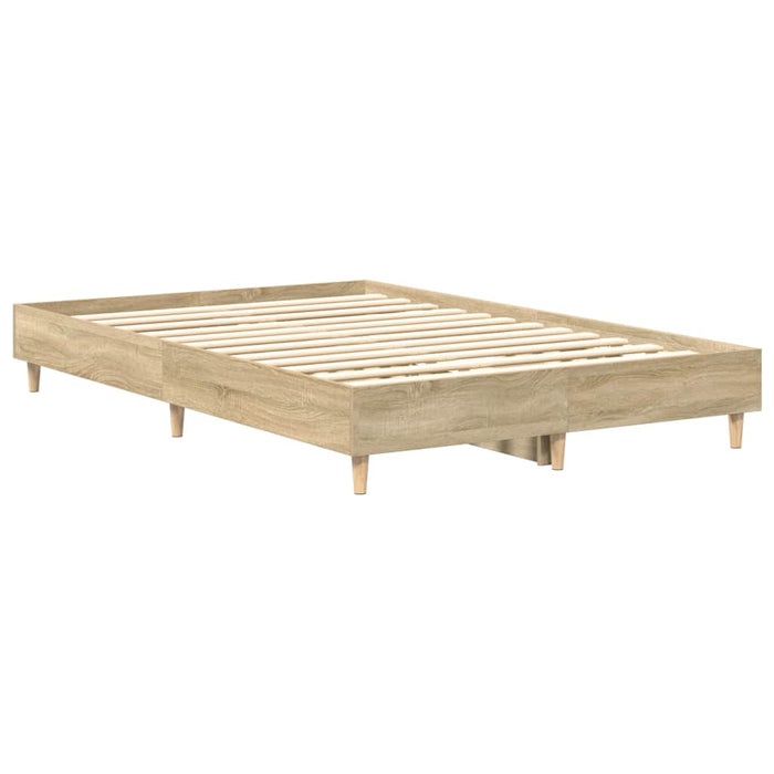 Cadru de pat fără saltea Stejar Sonoma 140x190cm Lemn prelucrat - WALTI WALTI