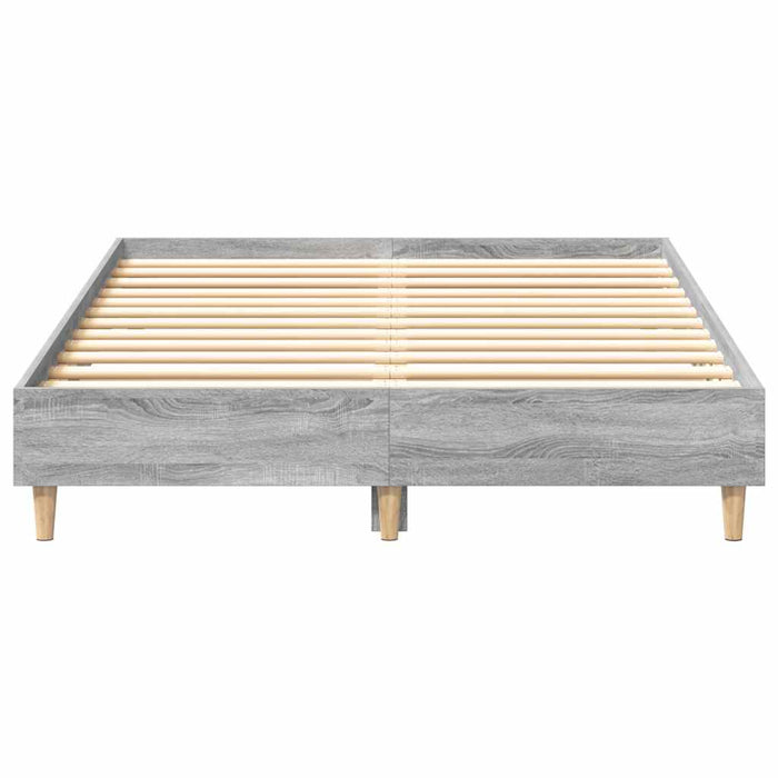 Cadru de pat fără saltea Gri Sonoma 140x190 cm lemn prelucrat - WALTI WALTI