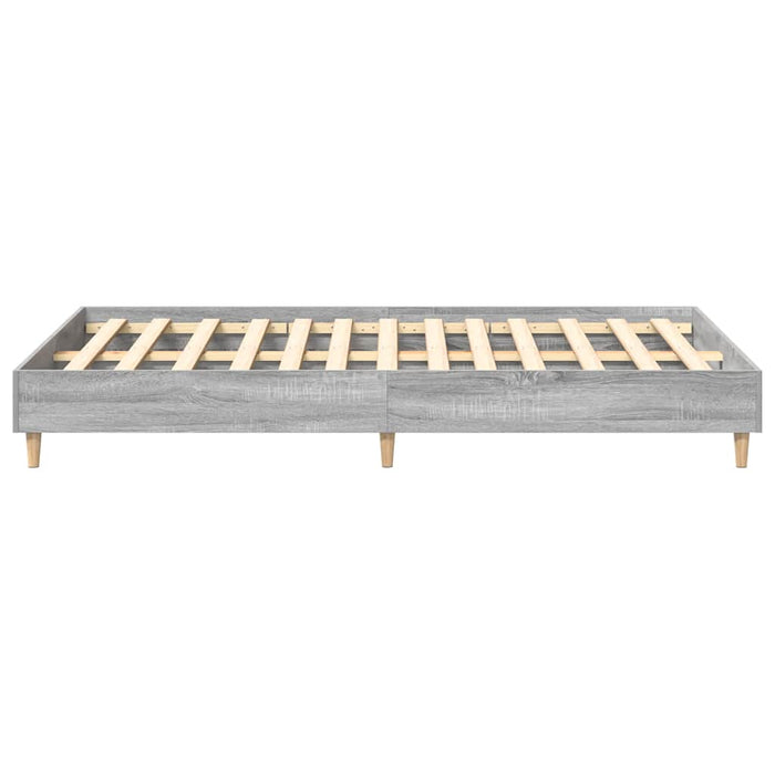 Cadru de pat fără saltea Gri Sonoma 140x190 cm lemn prelucrat - WALTI WALTI