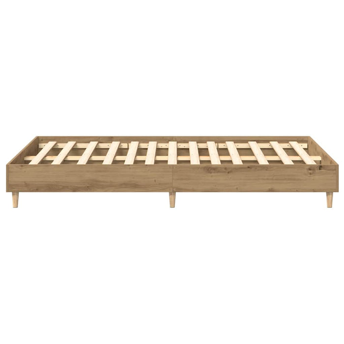 Cadru pat fără saltea Stejar Artisan 140x190 cm Lemn prelucrat - WALTI WALTI