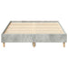 Cadru de pat fără saltea Gri beton 135x190 cm Lemn prelucrat - WALTI WALTI