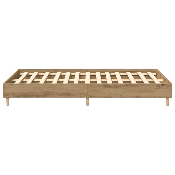 Cadru pat fără saltea Stejar Artisan 135x190 cm Lemn prelucrat - WALTI WALTI
