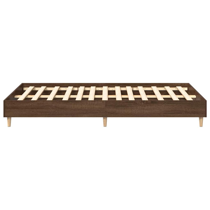 Cadru pat fără saltea Stejar maro 120x190 cm Lemn prelucrat - WALTI WALTI