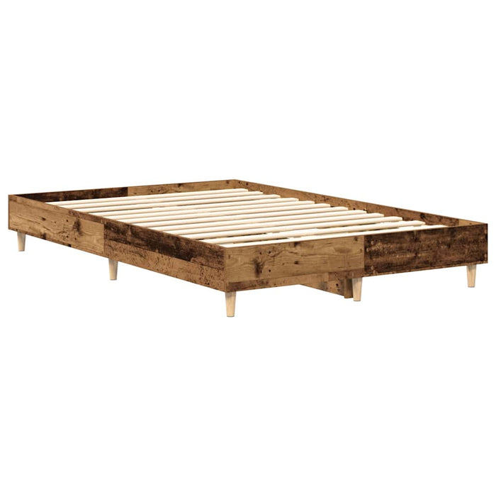 Cadru pat fără saltea Lemn vechi 120x190 cm Lemn prelucrat - WALTI WALTI