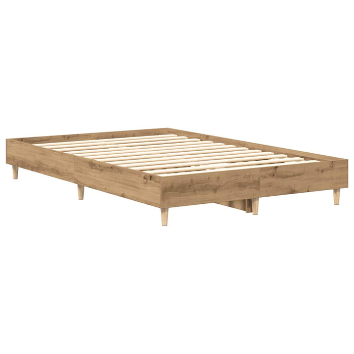 Cadru pat fără saltea Stejar Artisan 120x190 cm Lemn prelucrat - WALTI WALTI