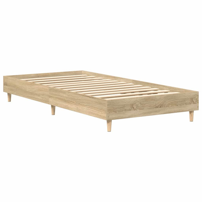 Cadru de pat fără saltea Stejar Sonoma 90x190 cm Lemn prelucrat - WALTI WALTI