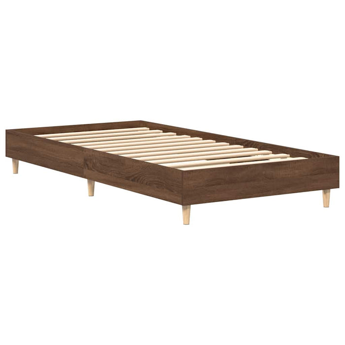 Cadru de pat fără saltea Stejar maro 90x190 cm lemn prelucrat - WALTI WALTI
