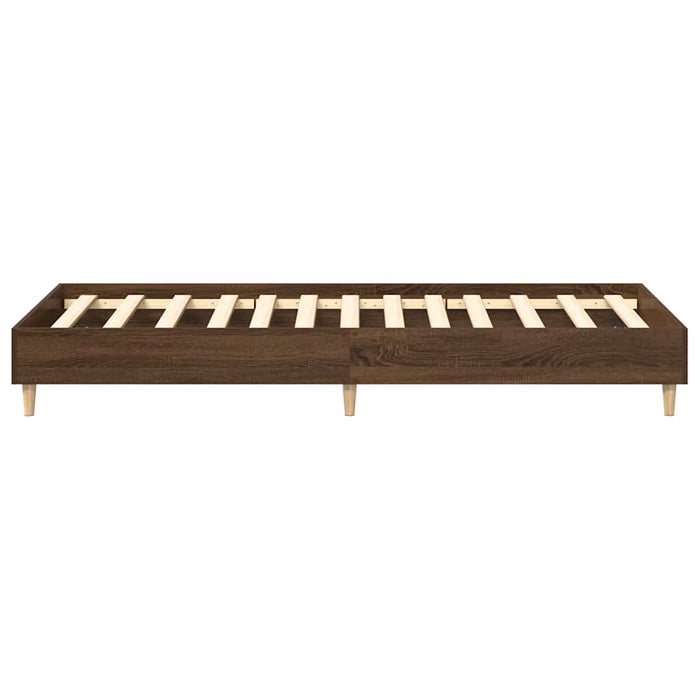 Cadru de pat fără saltea Stejar maro 90x190 cm lemn prelucrat - WALTI WALTI