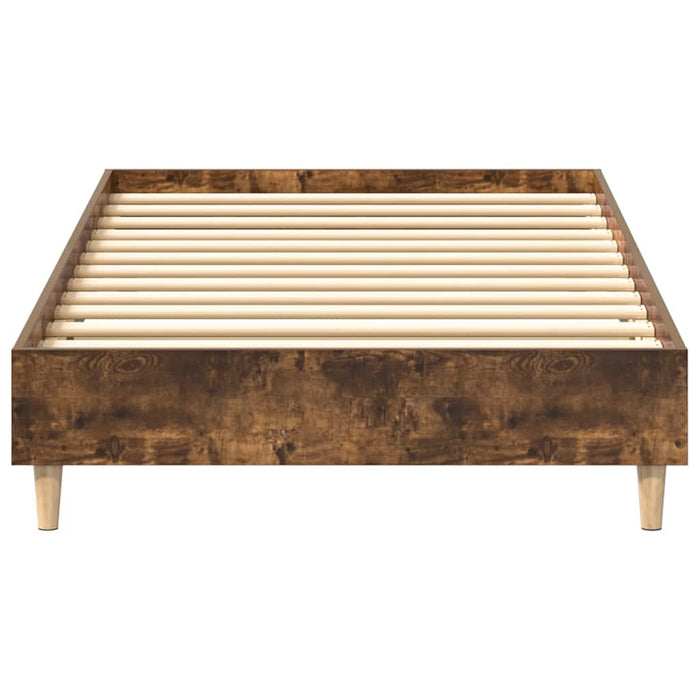 Cadru pat fără saltea Stejar afumat 75x190 cm Lemn prelucrat - WALTI WALTI