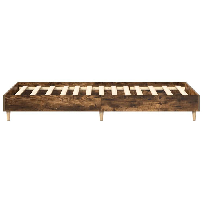 Cadru pat fără saltea Stejar afumat 75x190 cm Lemn prelucrat - WALTI WALTI