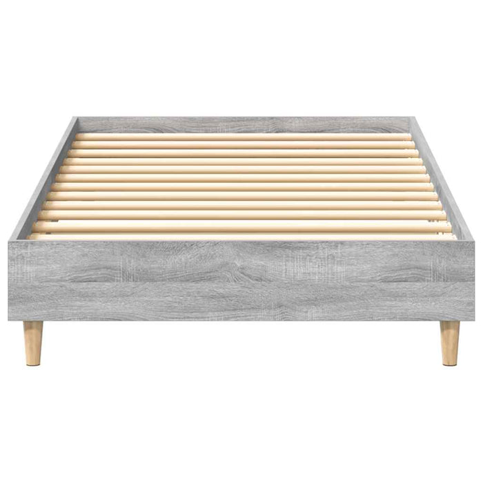 Cadru de pat fără saltea Gri Sonoma 75x190 cm Lemn prelucrat - WALTI WALTI