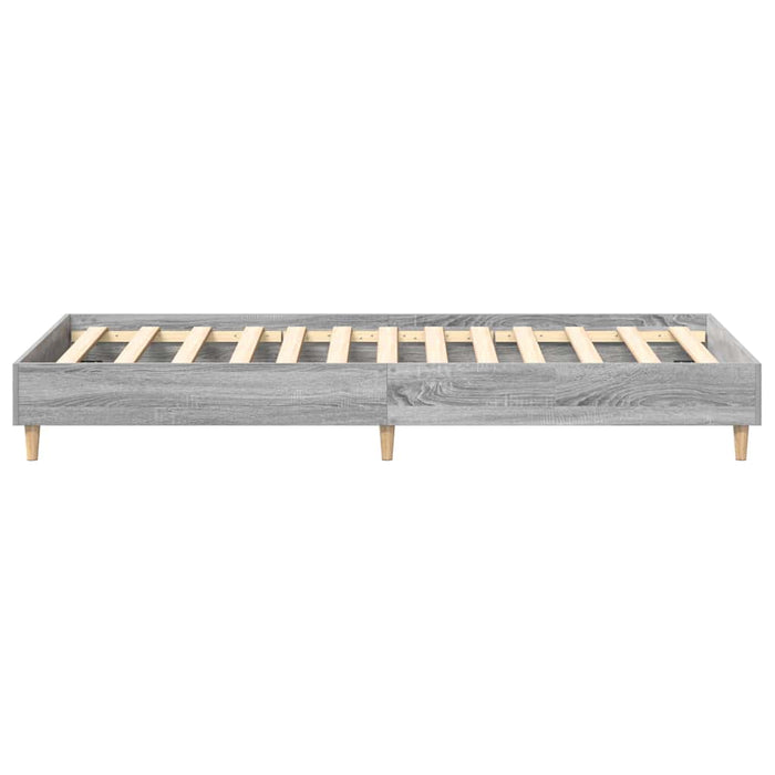 Cadru de pat fără saltea Gri Sonoma 75x190 cm Lemn prelucrat - WALTI WALTI