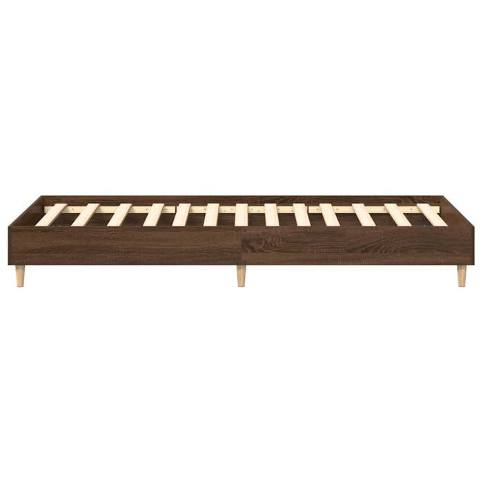 Cadru pat fără saltea Stejar maro 75x190 cm Lemn prelucrat - WALTI WALTI
