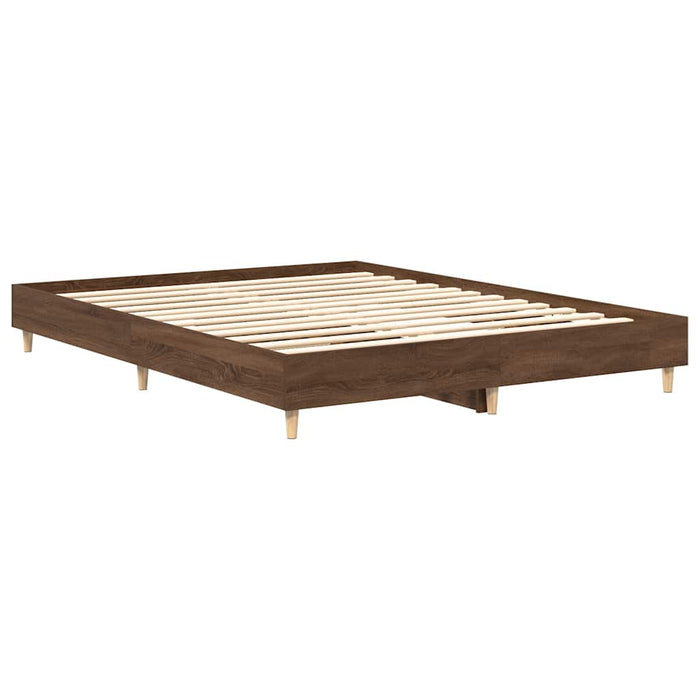 Cadru pat fără saltea Stejar maro 75x190 cm Lemn prelucrat - WALTI WALTI