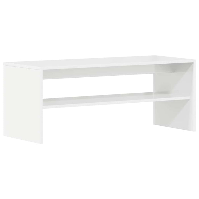 Comodă TV, alb lucios, 100 x 40 x 40 cm, PAL WALTI