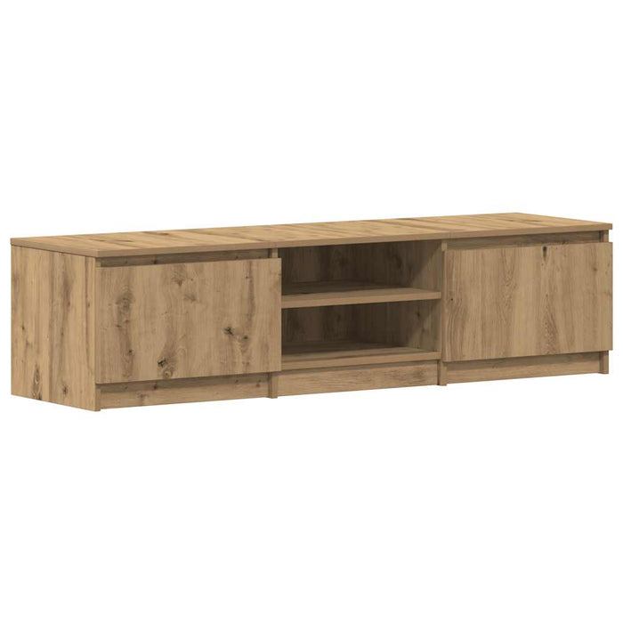 Dulap TV, stejar artizanal, 140x40x36 cm, lemn prelucrat - WALTI WALTI