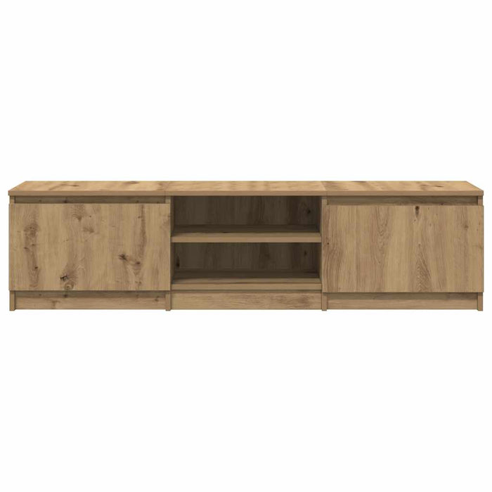 Dulap TV, stejar artizanal, 140x40x36 cm, lemn prelucrat - WALTI WALTI