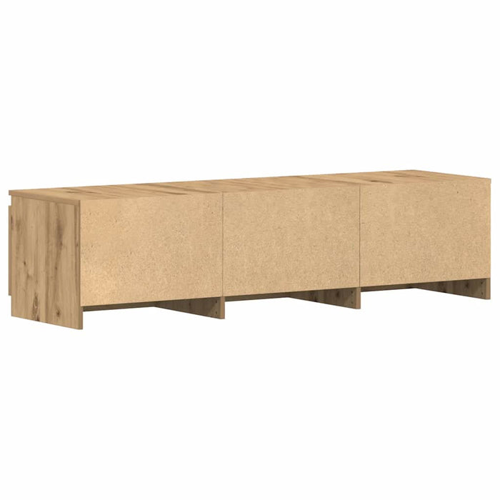 Dulap TV, stejar artizanal, 140x40x36 cm, lemn prelucrat - WALTI WALTI