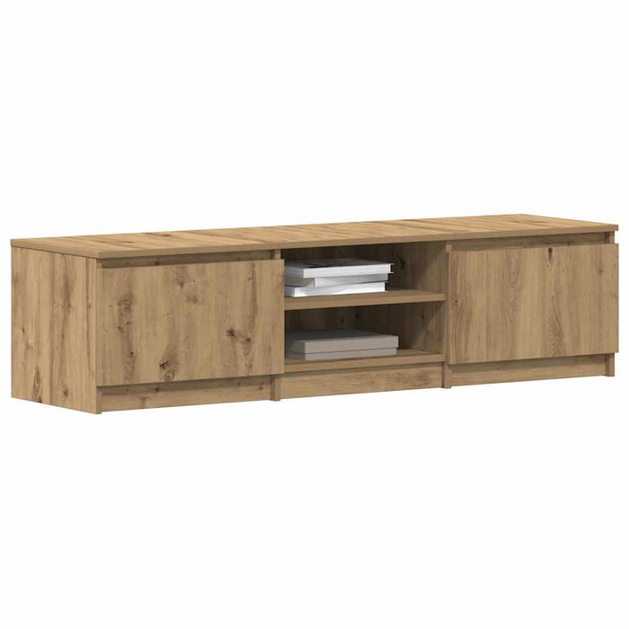Dulap TV, stejar artizanal, 140x40x36 cm, lemn prelucrat - WALTI WALTI