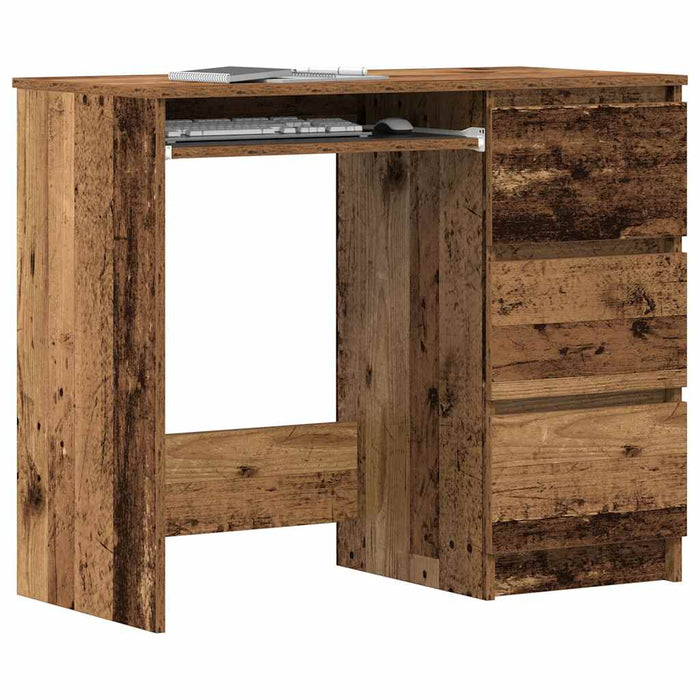 Birou din lemn vechi 90x45x76 cm din lemn de prelucrare - WALTI WALTI