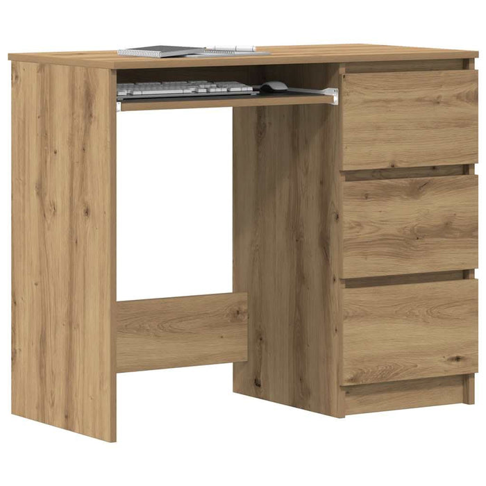 Birou Artisan Stejar 90x45x76 cm lemn prelucrat - WALTI WALTI