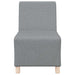 Canapea Scaun fără brațe, gri deschis, 55 cm, material textil - WALTI WALTI