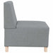 Canapea Scaun fără brațe, gri deschis, 55 cm, material textil - WALTI WALTI