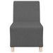 Canapea Scaun fără brațe, gri închis, 55 cm, material textil - WALTI WALTI