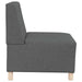 Canapea Scaun fără brațe, gri închis, 55 cm, material textil - WALTI WALTI