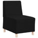 Canapea Scaun fără brațe, negru, 55 cm, material textil - WALTI WALTI