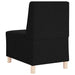 Canapea Scaun fără brațe, negru, 55 cm, material textil - WALTI WALTI