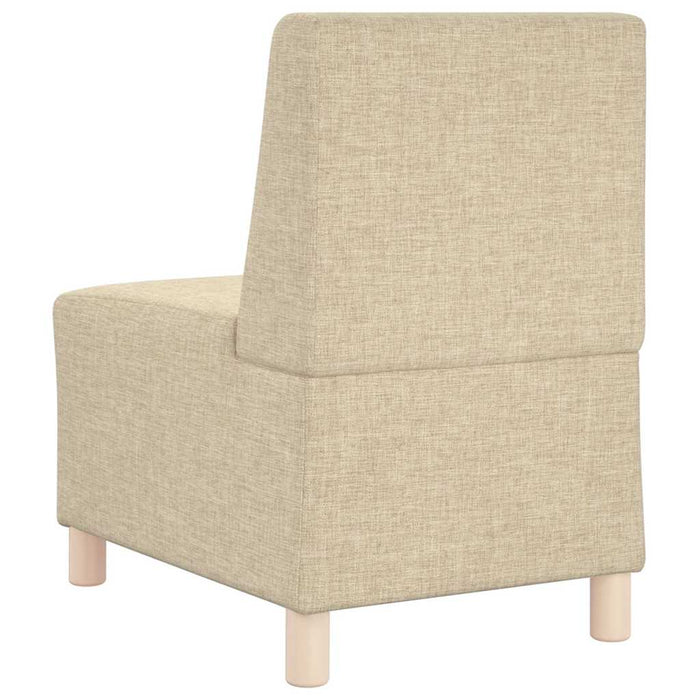 Canapea Scaun fără brațe, crem, 55 cm, material textil - WALTI WALTI