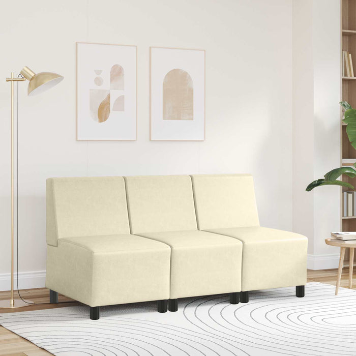 Unitate Sofa Modulară Fără Brațe Crem 55 x 74 x 82 cm WALTI