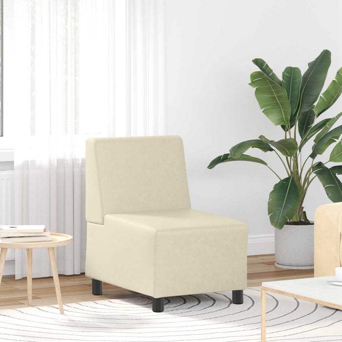 Unitate Sofa Modulară Fără Brațe Crem 55 x 74 x 82 cm WALTI