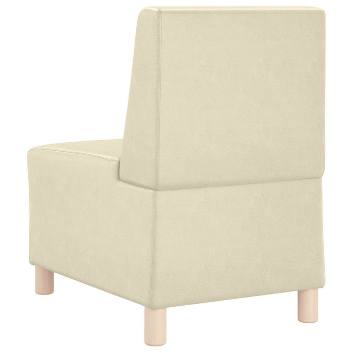 Unitate Sofa Modulară Fără Brațe Crem 55 x 74 x 82 cm WALTI