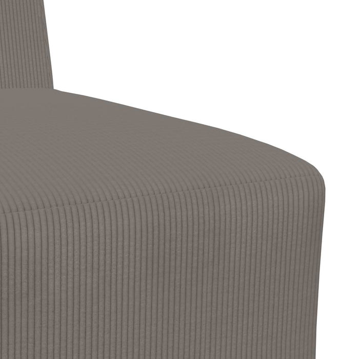 Unitate Sofa Modulară Fără Brațe Gri deschis 55 x 74 x 82 cm WALTI