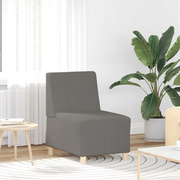 Unitate Sofa Modulară Fără Brațe Gri deschis 55 x 74 x 82 cm WALTI
