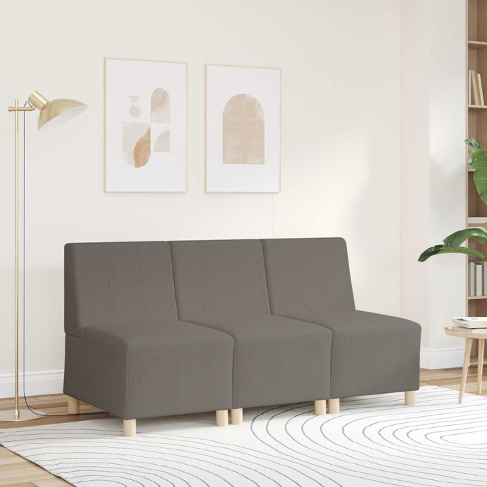 Unitate Sofa Modulară Fără Brațe Gri deschis 55 x 74 x 82 cm WALTI