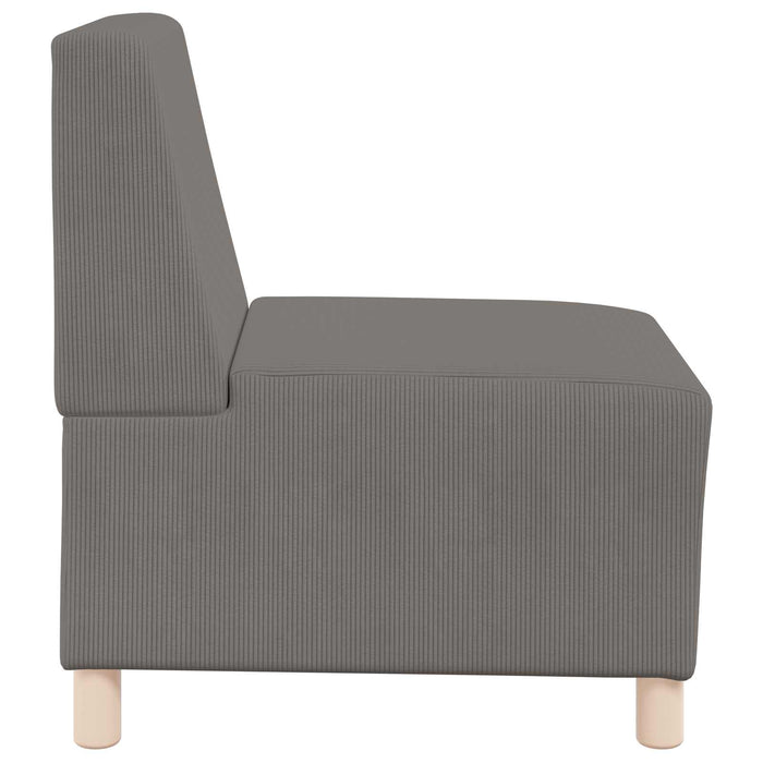 Unitate Sofa Modulară Fără Brațe Gri deschis 55 x 74 x 82 cm WALTI