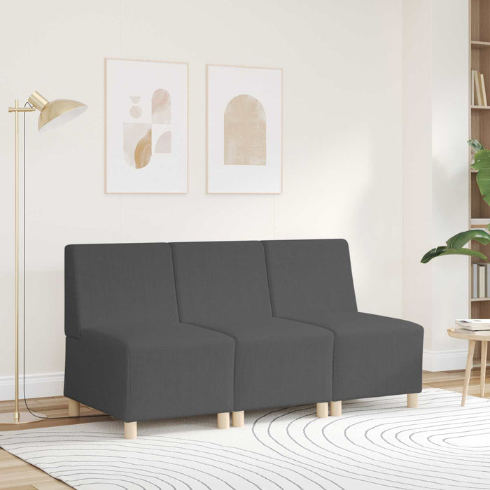 Unitate Sofa Modulară Fără Brațe Gri închis 55 x 74 x 82 cm WALTI