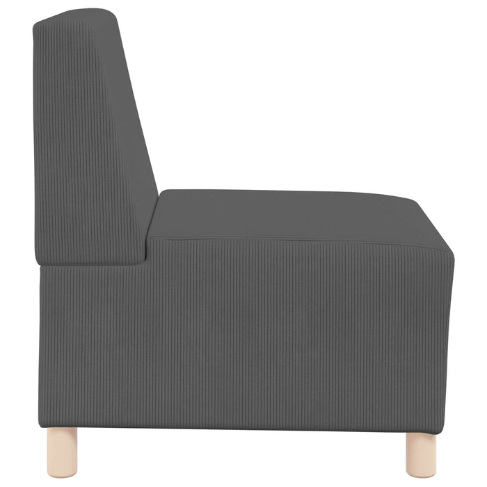 Unitate Sofa Modulară Fără Brațe Gri închis 55 x 74 x 82 cm WALTI