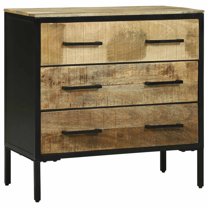 Bufeturi 70 x 35 x 70 cm Maro Lemn masiv de mango nefinisat WALTI
