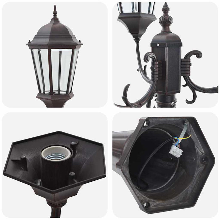 Lumina de grădină Bronz 235 cm Aluminiu - WALTI WALTI