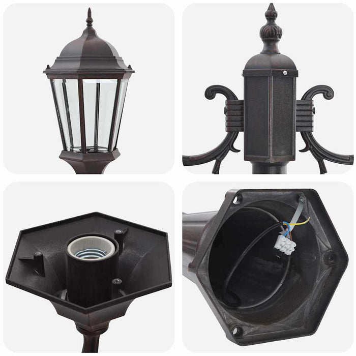 Lumina de grădină Bronz 235 cm Aluminiu - WALTI WALTI