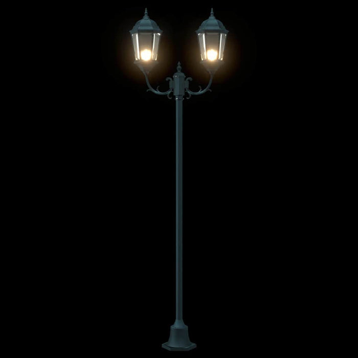 Stâlp de lumină pentru grădină Verde închis Aluminiu, Sticlă - WALTI WALTI