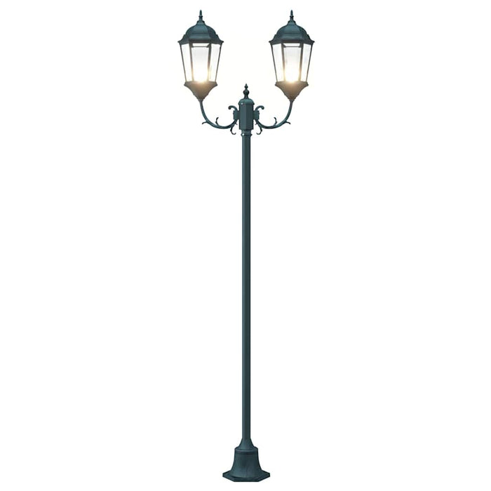 Stâlp de lumină pentru grădină Verde închis Aluminiu, Sticlă - WALTI WALTI