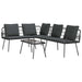 Set de canapele pentru grădină 2 pcs Negru poliratan - WALTI WALTI