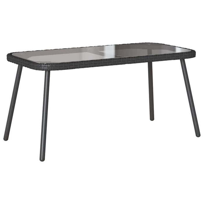 Set de canapele pentru grădină 2 pcs Negru poliratan - WALTI WALTI